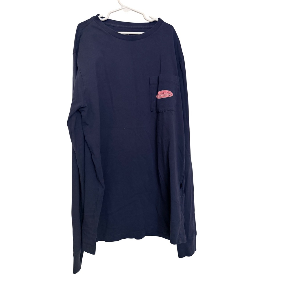 Vineyard Vines Mens T-Shirt Navy Blue Surfboard Graphic XS
